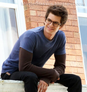 Andrew Garfield as Peter Parker in The Amazing Spider-Man wearing his father's Oliver Peoples Glasses