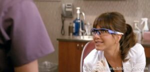 Jennifer Aniston in Horrible Bosses wearing Custom Oakley Radar Glasses - Teases Charlie Day