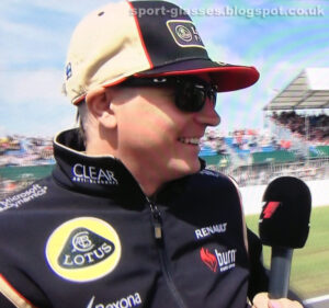 Kimi Raikkonen Wearing Oakley Holbrook Sunglasses at British GP 2013