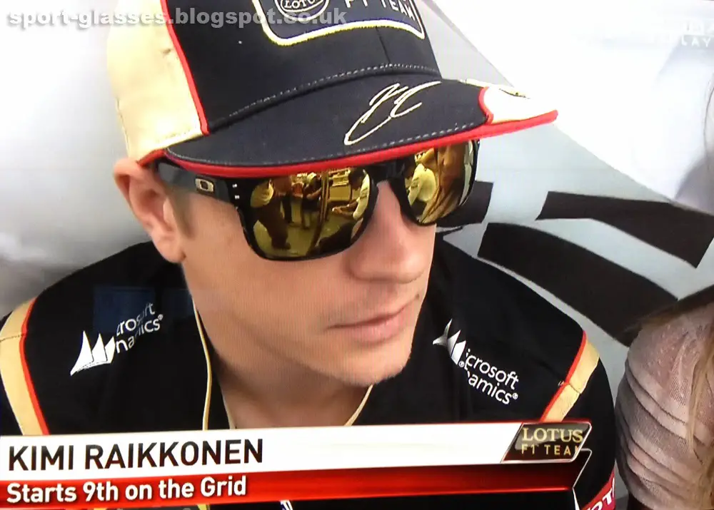 Kimi Raikkonen Wearing Oakley Holbrook Sunglasses at Korean GP 2013