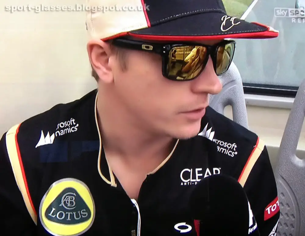 Kimi Raikkonen Wearing Oakley Holbrook Sunglasses at Korean GP 2013