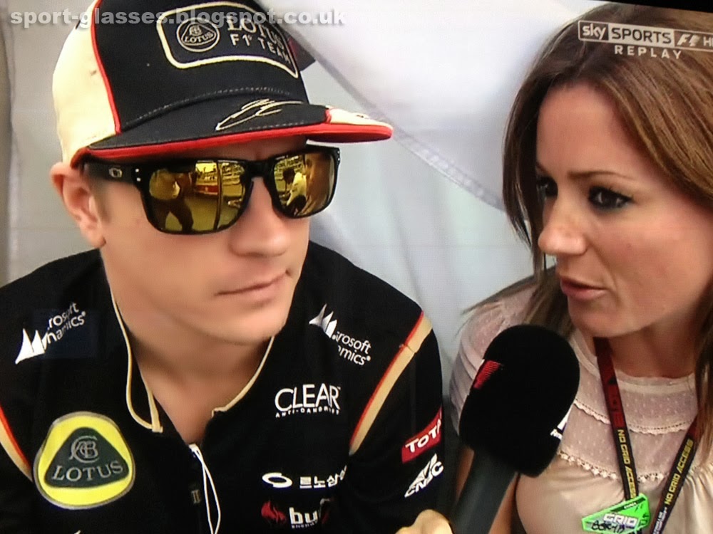 Kimi Raikkonen Wearing Oakley Holbrook Sunglasses at Korean GP 2013 with Natalie Pinkham