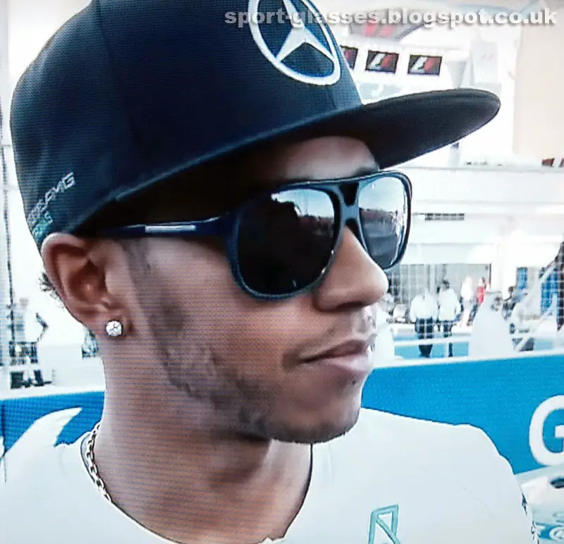 Lewis Hamilton Sunglasses at 2014 Bahrain GP
