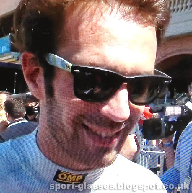 Jean-Eric Vergne Wearing Urban Camouflage Ray-Ban Wayfarer Sunglasses at 2014 Monaco GP