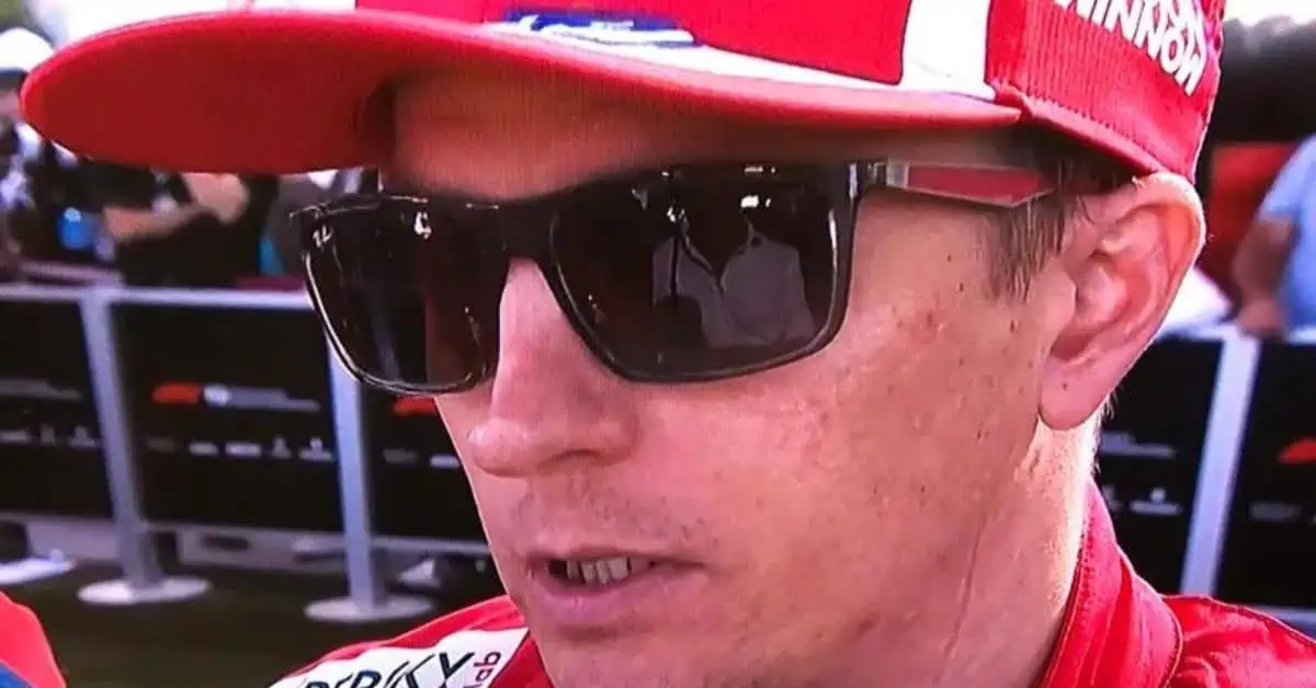 Kimi Raikkonen Wearing Ray-Ban Sunglasses and Winning the US GP 2018