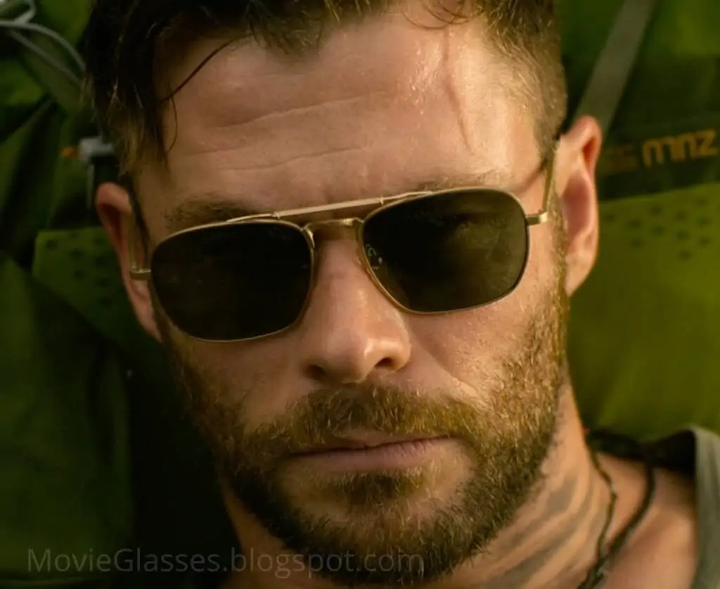 Chris Hemsworth Sunglasses from Extraction - Close Up