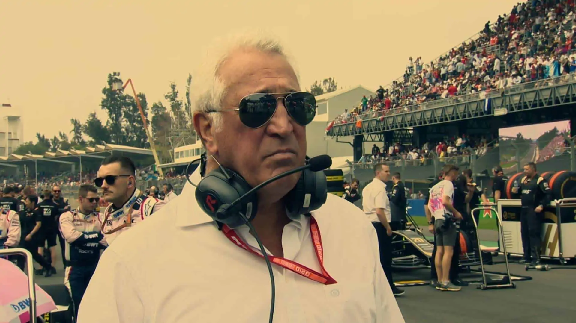 Drive to Survive Sunglasses - Lawrence Stroll wearing Ray-Ban Aviator Sunglasses